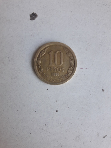 Moneda De 10 Pesos De 1990