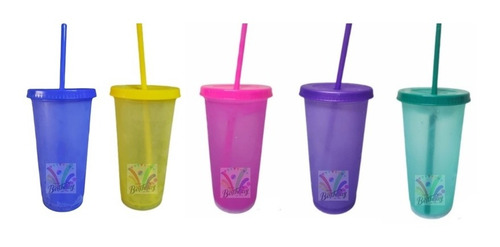 Vaso Mágico 250 Pzas Reusable Tapa Popote 22oz Free Bpa