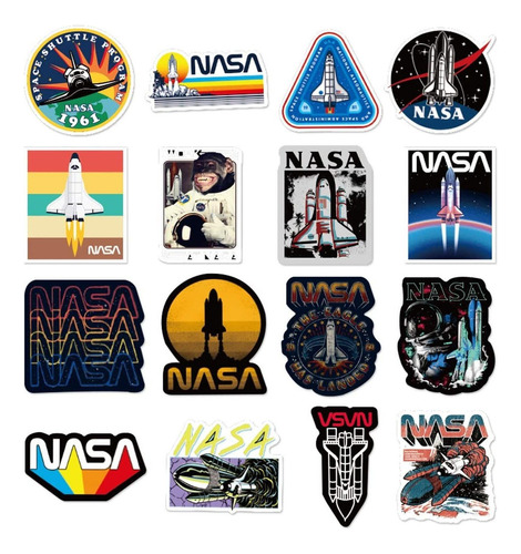Paquete De 100 Pegatinas De Astronauta De La Nasa Para Lapto