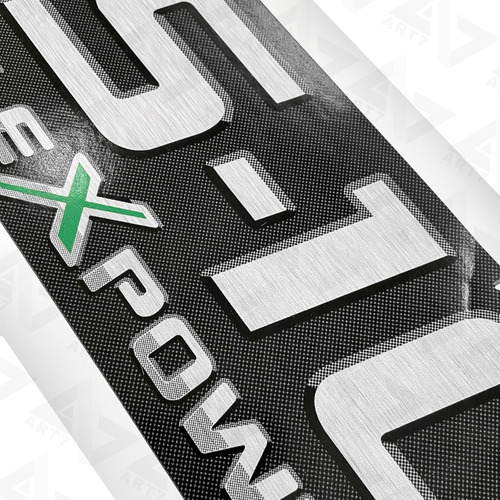 Adesivo Faixa Lateral S-10 Executive Flexpower Verde Grafite