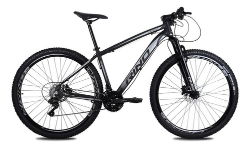 Bicicleta Rino Everest 29 - Shimano 2.0 - 21v Cor Preto/prata Tamanho Do Quadro 17