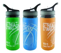 Comprar Botilito Metálico Pitillo Botella Termo Agua Deporte 600ml
