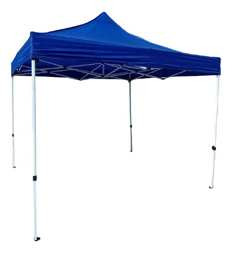 Gazebo Plegable 3m X 3m Impermeable Color Azul Sin Paredes