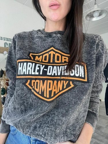 Buzo Harley Davidson Nevado Batik Moto Mujer