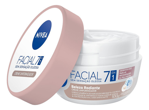 Creme Nivea Potinhos Hidratante Facial 100g 30+ Todo Tipo De Pele Dia/noite