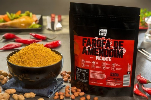 Imagem 2 de 3 de Farofa Fit De Amendoim Sabor Picante - 250g
