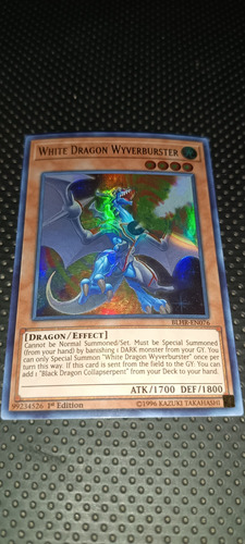 Carta Yugioh White Dragón Wyverburster