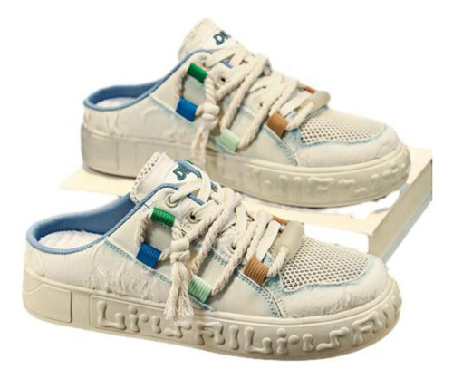 Sandalias Hombres Con Plataforma Casuale Cómodo Transpirable