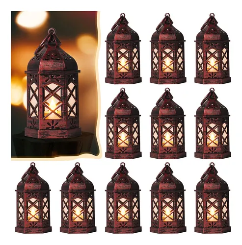 comprar Reperla 12 Mini Faroles, Linternas Led Pequenas Para Velas,