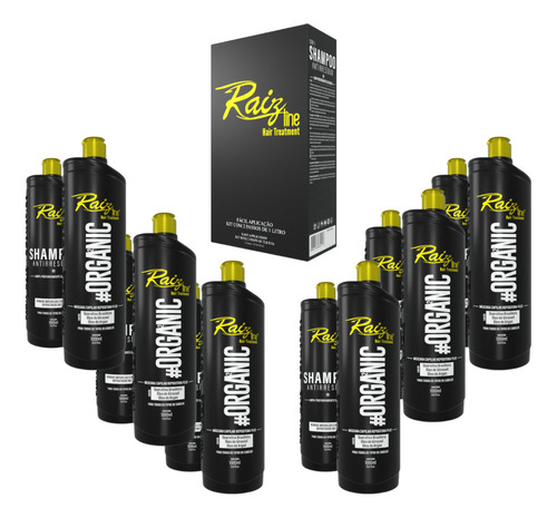 6 Kits Escova Progresiva Antifrizz Raiz Line 1l Cada Atacado