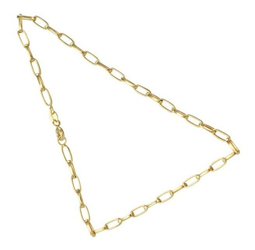 Monreale Linda Pulseira Masculina De Ouro 18k Elos Ovalados