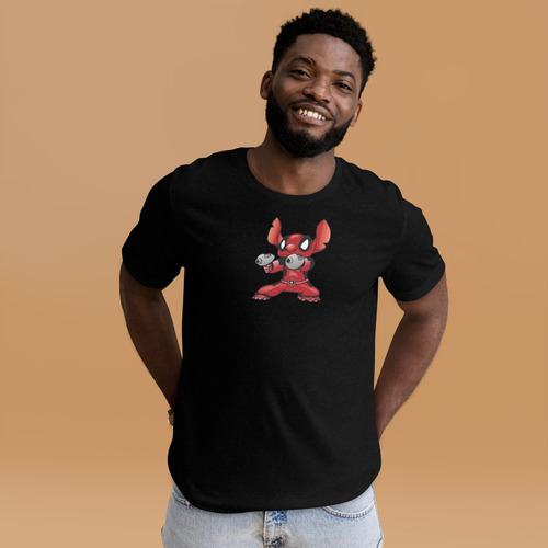 Playera Deadpool Stich. Wade Wilson. Lilo. Chimichanga.