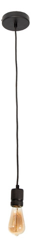 Lámpara Colgante Mini Retro Negro Mate E27 60w 1 Luz Lumimexico 23055-2