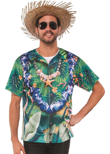 ¡excelente! Disfraz De Polera Hawaiana Para Hombre Adulto,