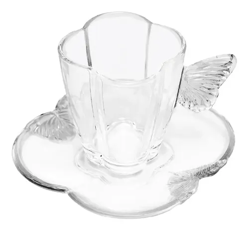 Conjunto 4 Xícaras Chá Pires Wolff 180ml Cristal 21444 - R$ 74,71