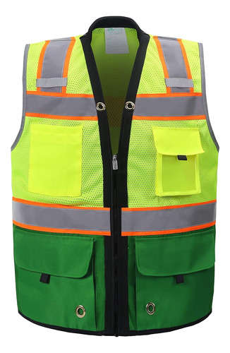 Chaleco De Seguridad Reflectante Shine Bright 4x-l Verde