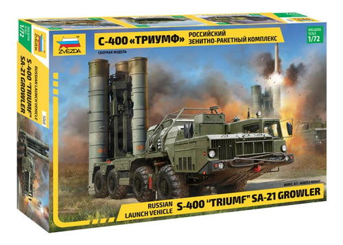 Zvezda 5068 Camion Militar 1/72 Ruso S400 Trumf Sa21 Growler