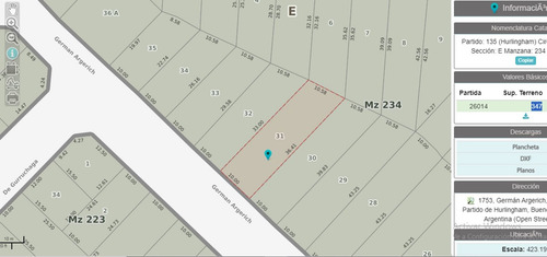 Venta Terreno 347 M2 Hurlingham Parque Johnston.