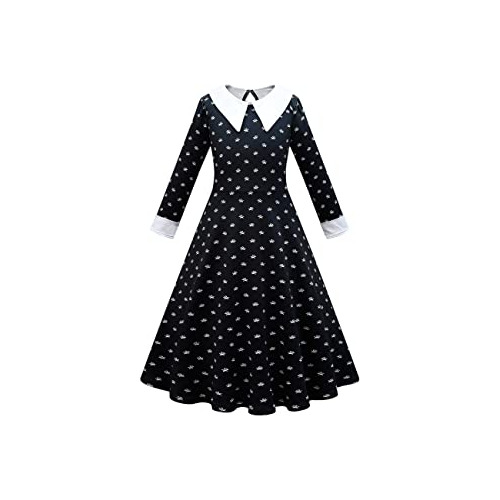 Disfraz De Niñas Addams, Vestido De Niñas Addams Pelu...