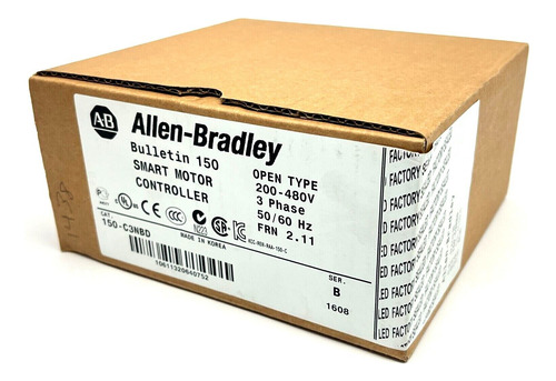 Allen Bradley 150-c3nbd Ser B Smart Motor Controller Bul Mvk
