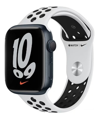 Apple Watch Series 7, 45 mm, Nike Midnight, aluminio, con pulsera, color medianoche, funda color medianoche