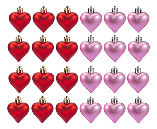 24x Adornos En Forma De Corazón Para El Día De San