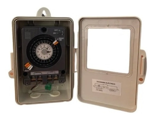 Timer Mecánico De Voltaje Dual Con Gabinete, Panda