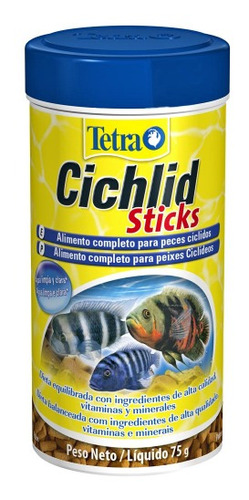 Cichlid Sticks 75g/250ml - Alimento Para Ciclídeos