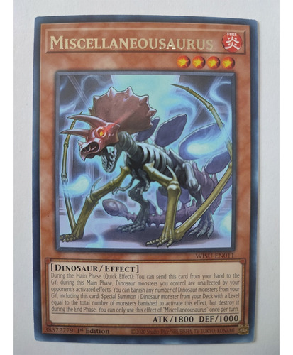 Yugioh Miscellaneousaurus - Wisu-en011 - Rare