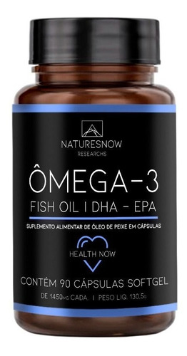 Ômega 3 Fish Oil 90 Caps - Natures Now - Óleo De Peixe Sabor Sem Sabor