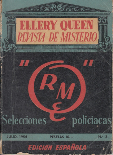 Pulp 1954 Ellery Queen Nº 3 Revista De Misterio Española 