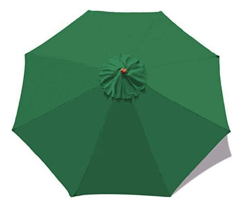 Funda de repuesto para paraguas, impermeable, para exteriores, de 2,7 metros/8 huesos, color verde