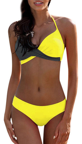 Conjunto De Bikini Con Relleno En V For Mujer Bra