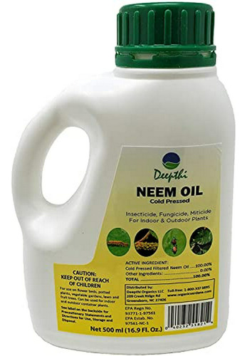 Aceite Neem Puro 100% Insecticida Natural 500ml