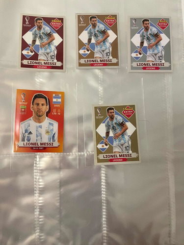 Messi Extra Sticker Panini En Sus 4 Versiones + Limited