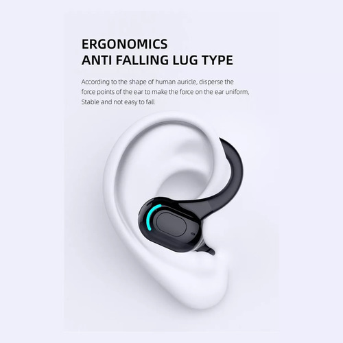 Fone De Ouvido Bluetooth 5.2 Com Gancho - 1 Unidade