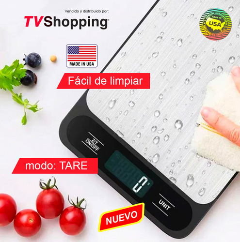 Báscula Digital De Cocina Rc-b1 Capacidad Máxima 10 Kg