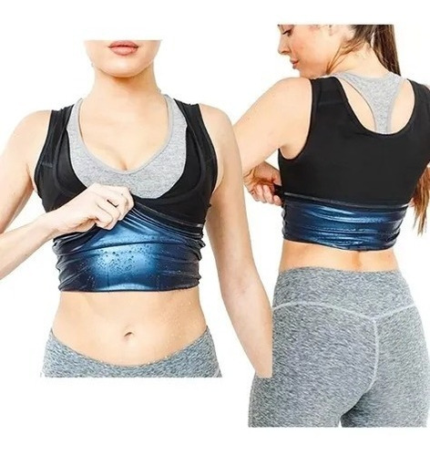 Faja Sauna Reductora Camiseta Chaleco Reduce Tallas