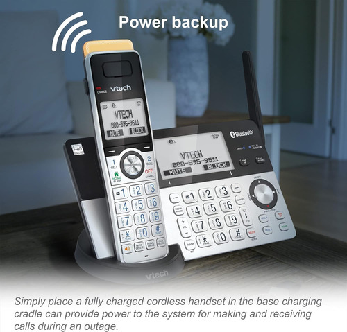 Vtech Is8151-3 Super Long Range 3 Handset Dect 6.0 Cordle...