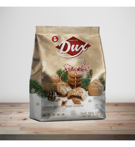 Kit Com 6und Biscoito Natal De Baunilha Dux 150g