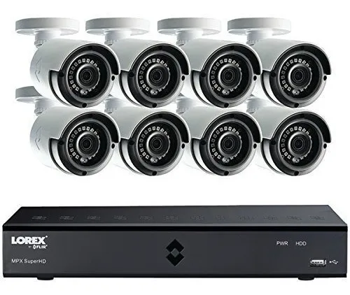 Lorex Lha41082tc8b De Flir 8 Canales 2 Tb Dvr Mpx 8 Camaras