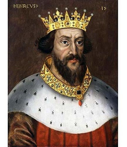 Retrato Del Rey Enrique I Inglaterra Pintura Real Histórico 