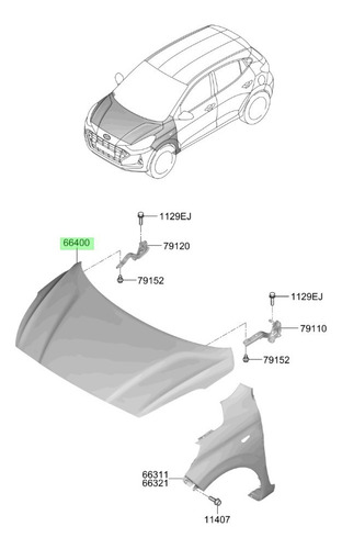 Capot Hyundai Para Original I 10 2019 2022