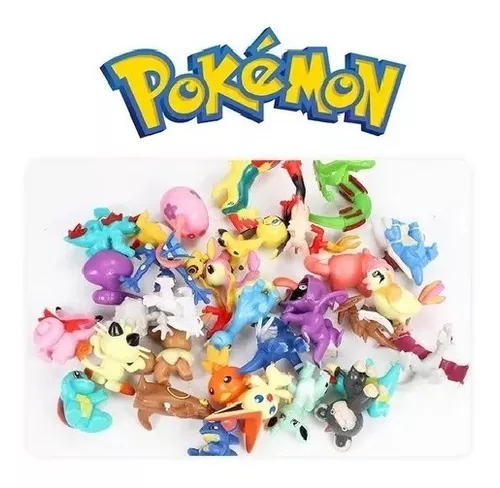 Pokémon Kit 48 Miniaturas Sem Repetições - Brinquedo Coleção em