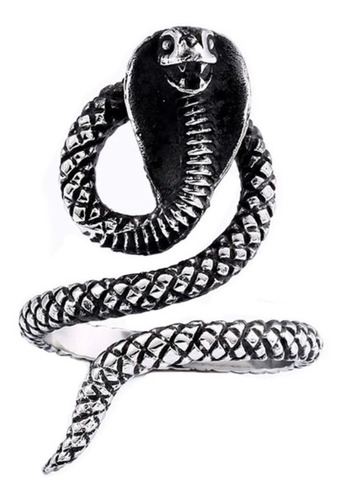 Anillo Cobra Serpiente Biker Snake Titanio Acero Inoxidable