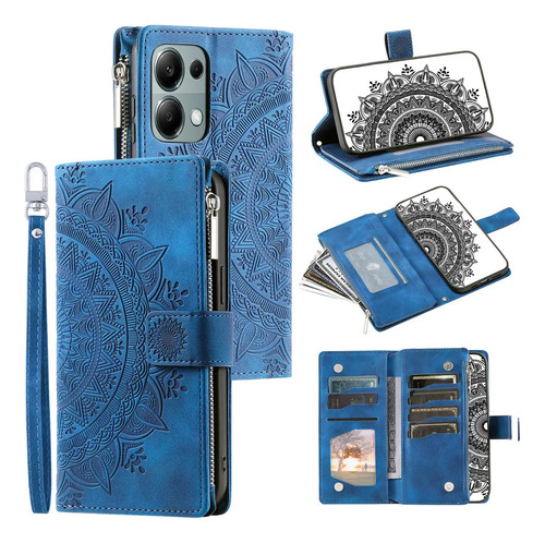 Funda De Piel Con Tapa Para Tarjetas Y Cartera .