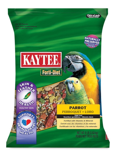 Alimento Loros Guacamayas Pericos Forti Diet 8 Lb 3.628 Kg