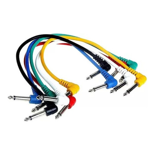 Cables Warwick Rcl 30011 D5 X 6 Unidades Colores Mixtos