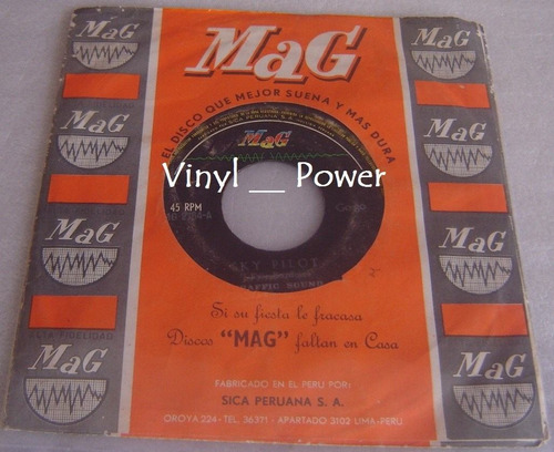 Imagen 1 de 2 de Traffic Sound Sky Pilot / Im So Glad De Colección Saicos Mag
