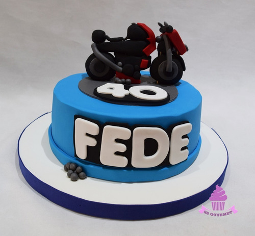 Torta Tematica Moto - Personalizada 20 Personas